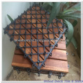 6 slats Acacia Wood Interlocking Deck Tile from Vietnam